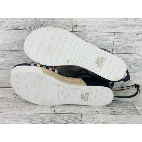 Louise Et Cie BIMO Platform Sandals Y2K Asymmetrical Straps Ankle Wrap Size 8M - Picture 13 of 14